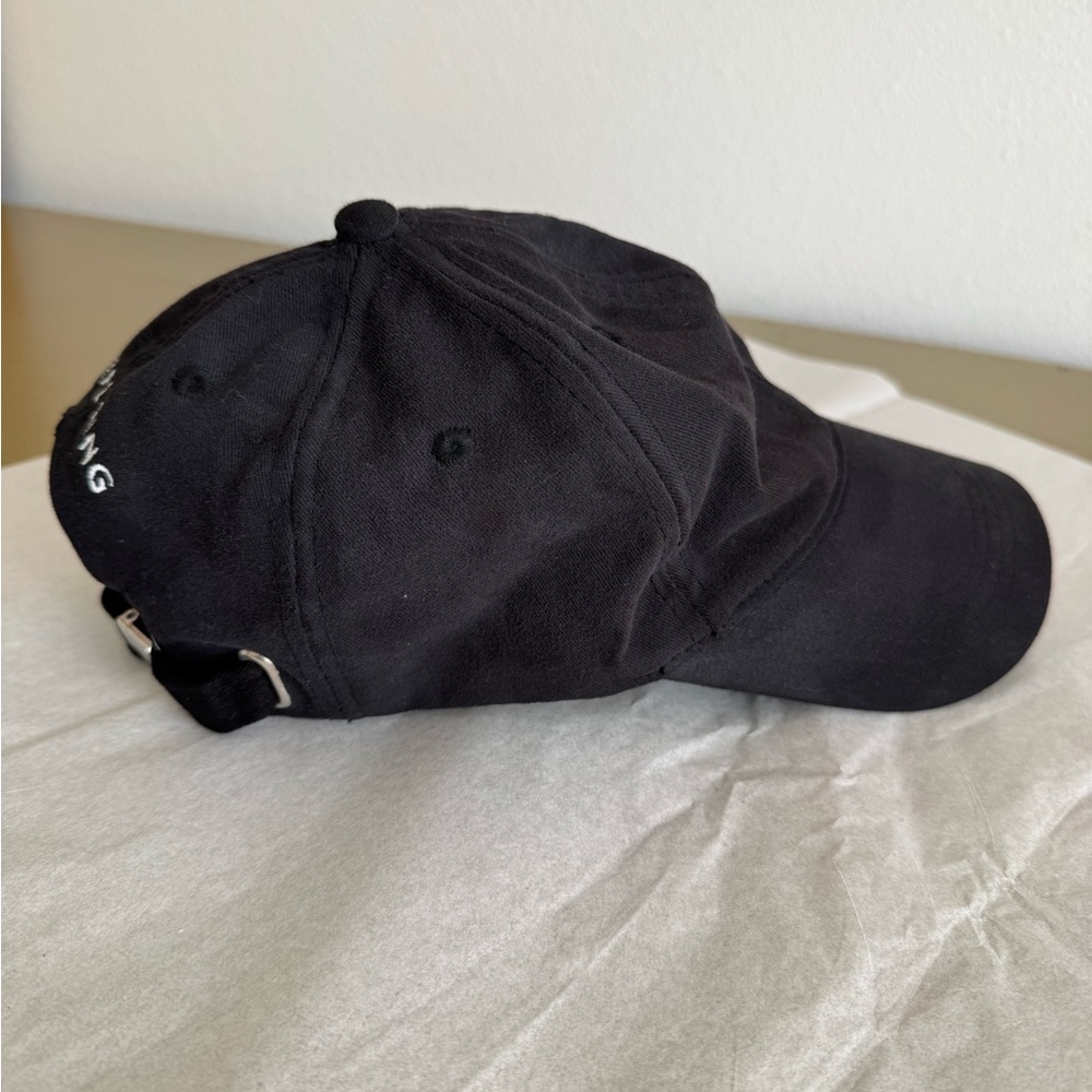 Anine Bing Sport Jeremy Vintage Washed Black Baseball Cap Hat - Picture 3 of 12